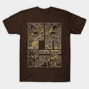 Paris, France City Map Typography - Pastel T-Shirt